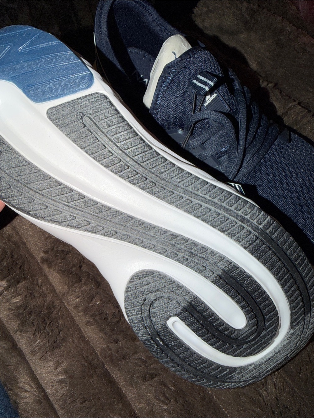Nautica Aron Men's Navy and White Slip-On Mesh Sneaker - Picture 5 of 10